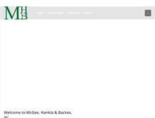 Tablet Screenshot of mcgeelaw.com